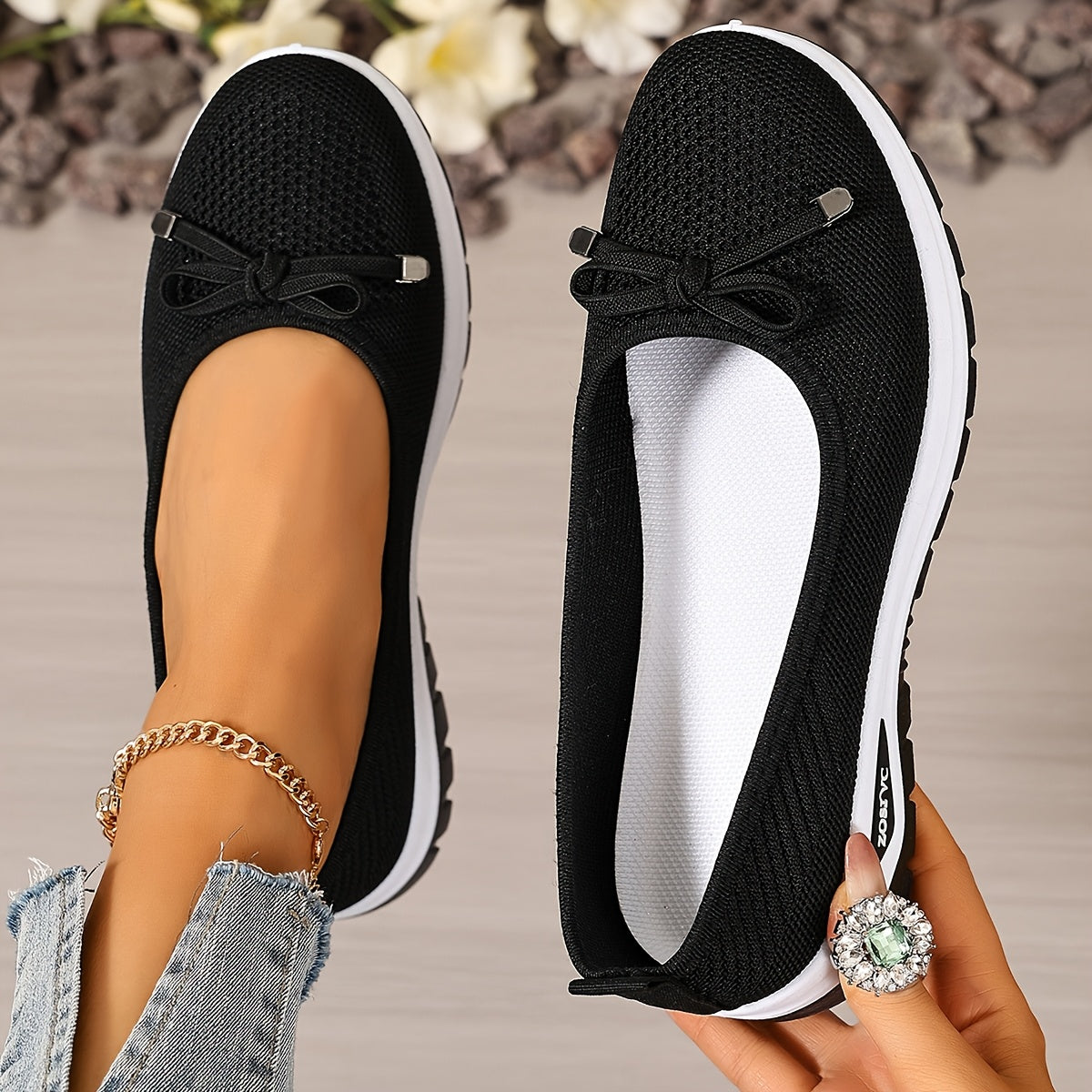 womens casual sneakers solid color breathable lightweight