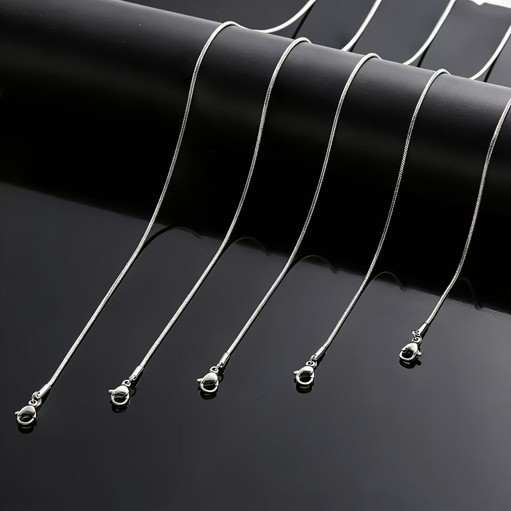 1pc 316l stainless steel thin   chain necklace 2mm