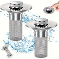 2 pack   drain stopper 304 stainless steel hair catcher