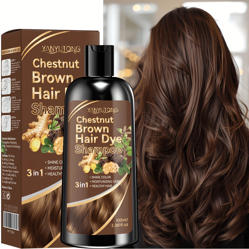 100ml hair dye shampoo natural plant based pigments scalp