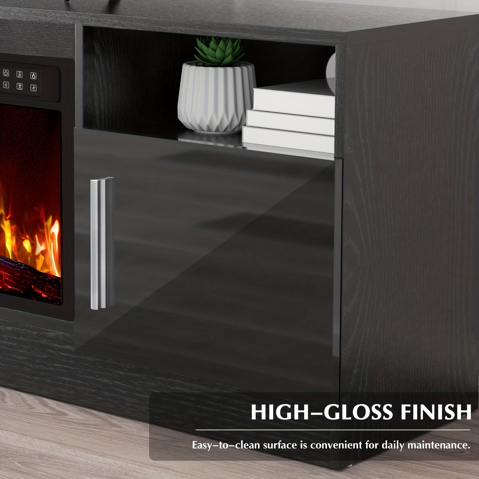 fireplace tv stand 36 fireplace 80   modern wood high