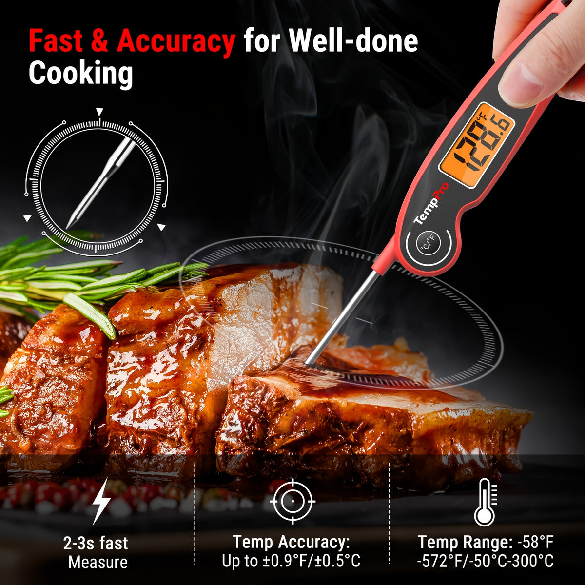 f05 digital meat thermometer cooking motion sensing