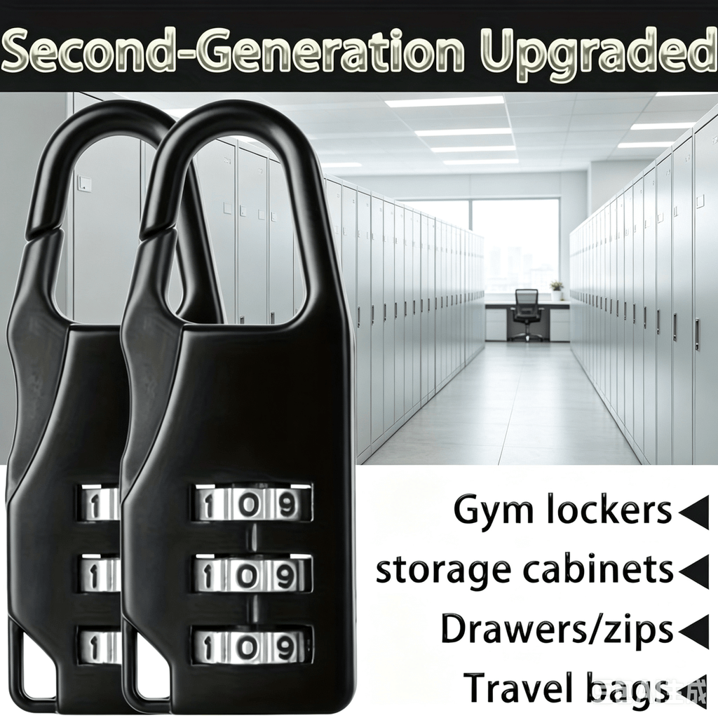 4pcs 3 digit combination locks suitable suitcases backpacks