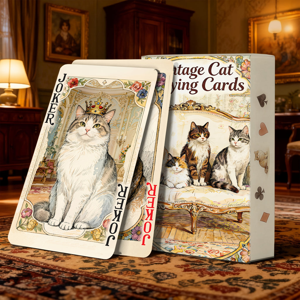 vintage cat themed playing cards 54 unique victorian