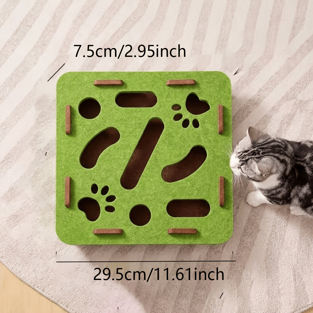 multifunctional felt cat treasure hunt brain toy box tool