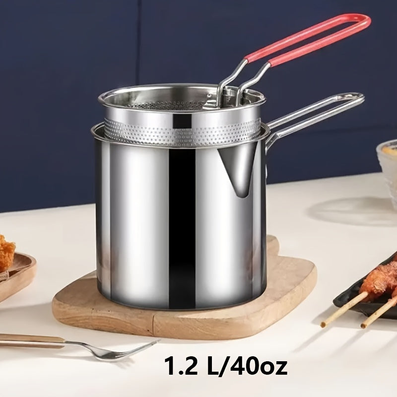 stainless steel deep fryers filter rack compact