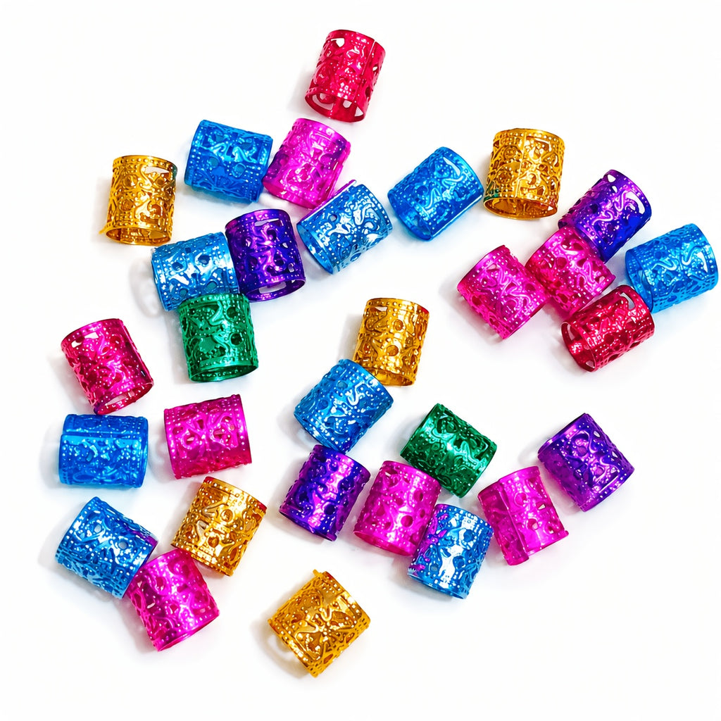 50 colorful hair accessories summer braiding ornaments