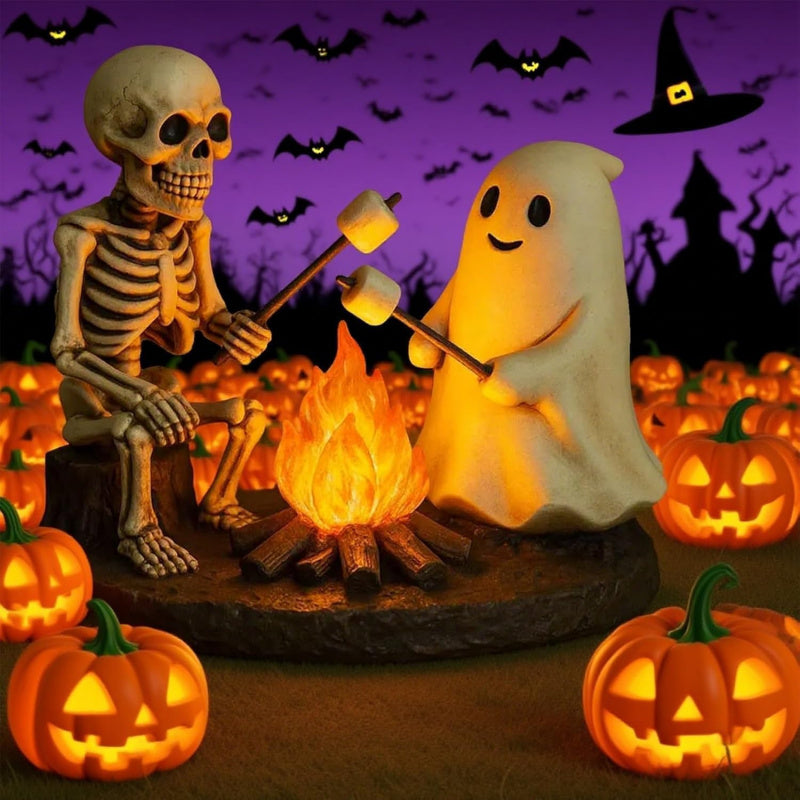 realistic flickering flame roasting marshmallow resin