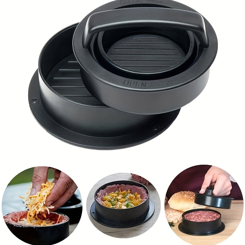1pc 3 in 1 hamburger press meat patty press cheeseburger