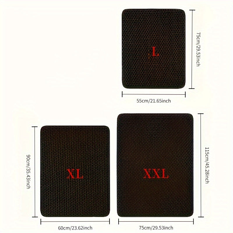 ultra large double layer eva cat litter mat set   1pc