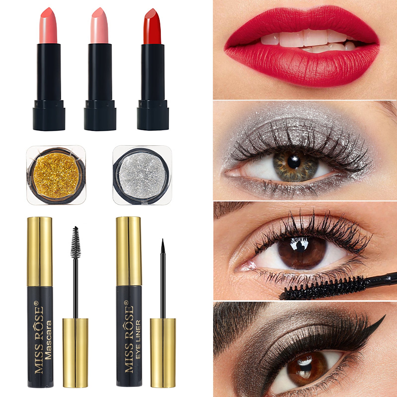 professional makeup kit women full kit mirror 58 colors in