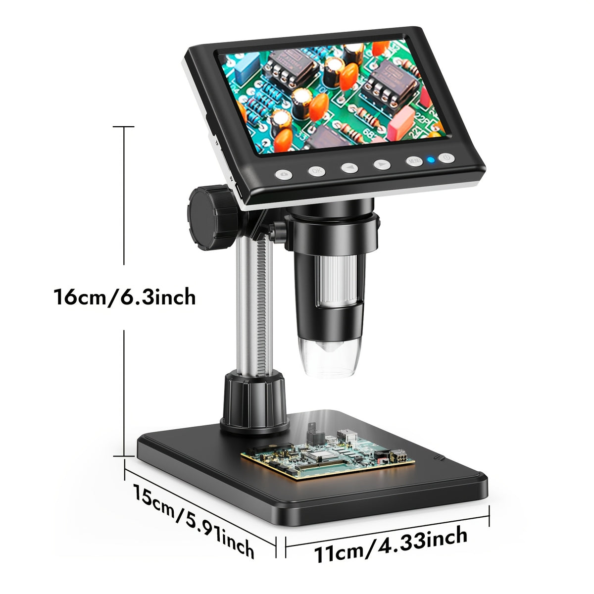 digital microscope   microscope 8 adjustable led
