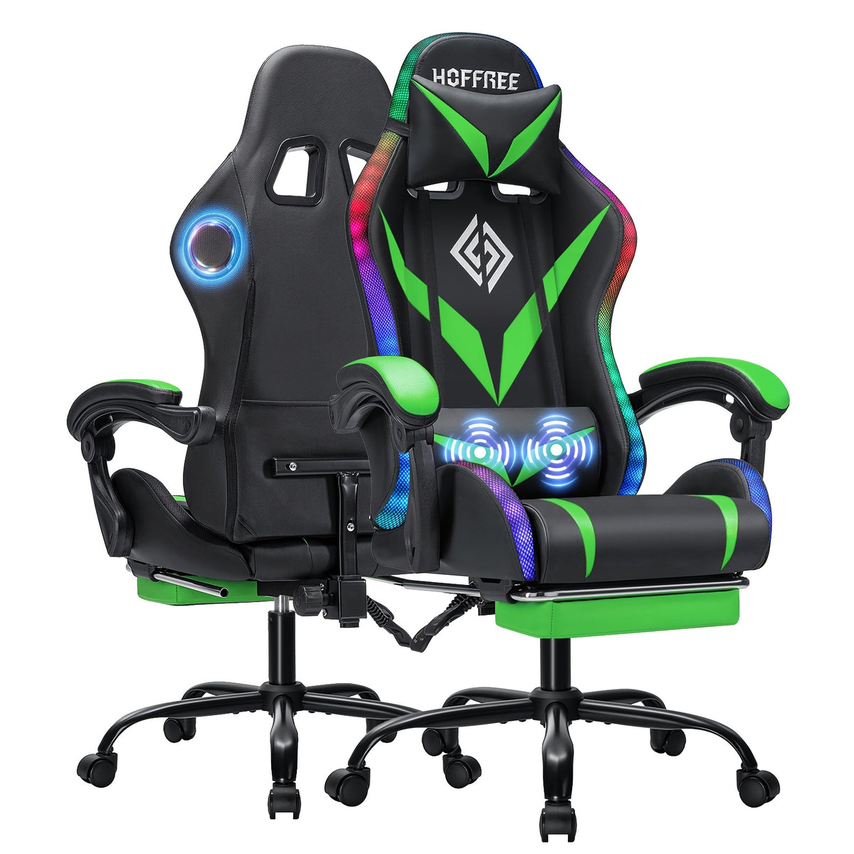 massage lumbar support bar ergonomic gaming