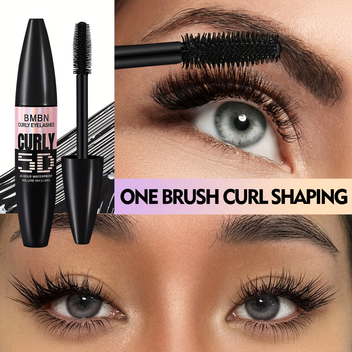 5d waterproof mascara volumizing lengthening version black