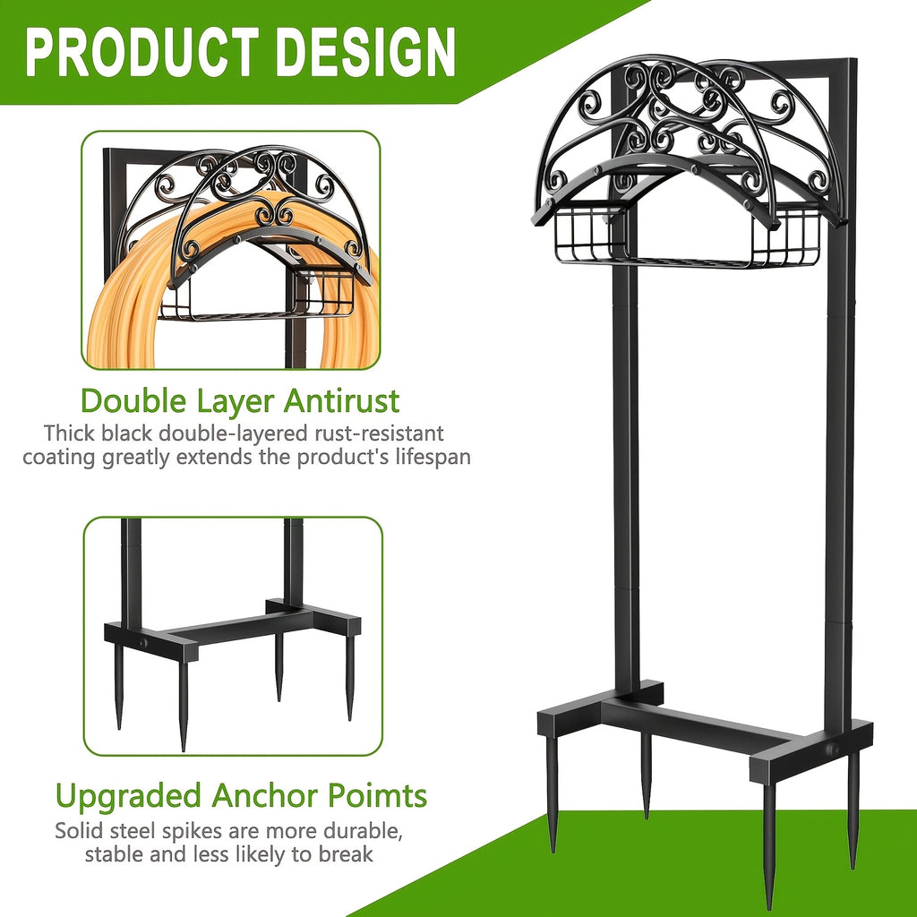 metal garden hose holder outdoor water hose holder hose reel