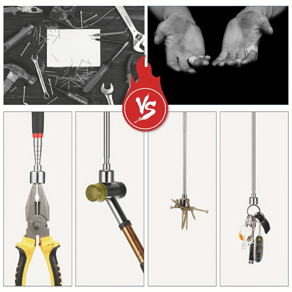 15 pound telescopic magnetic pickup tool multi strength