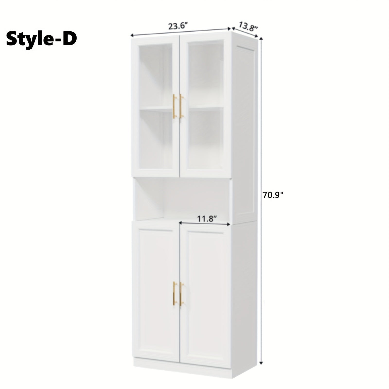 modular bookshelf display cabinet set glass doors drawers 5