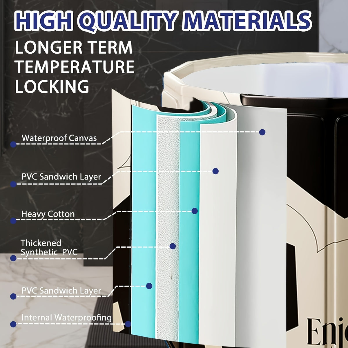 hot tub cold soaking tub   free pillow drain hose