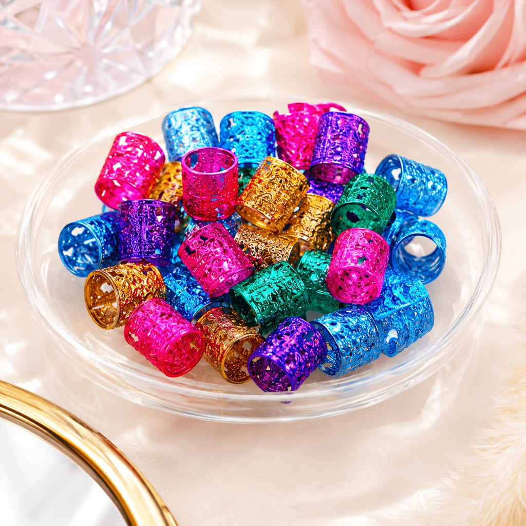 50 colorful hair accessories summer braiding ornaments