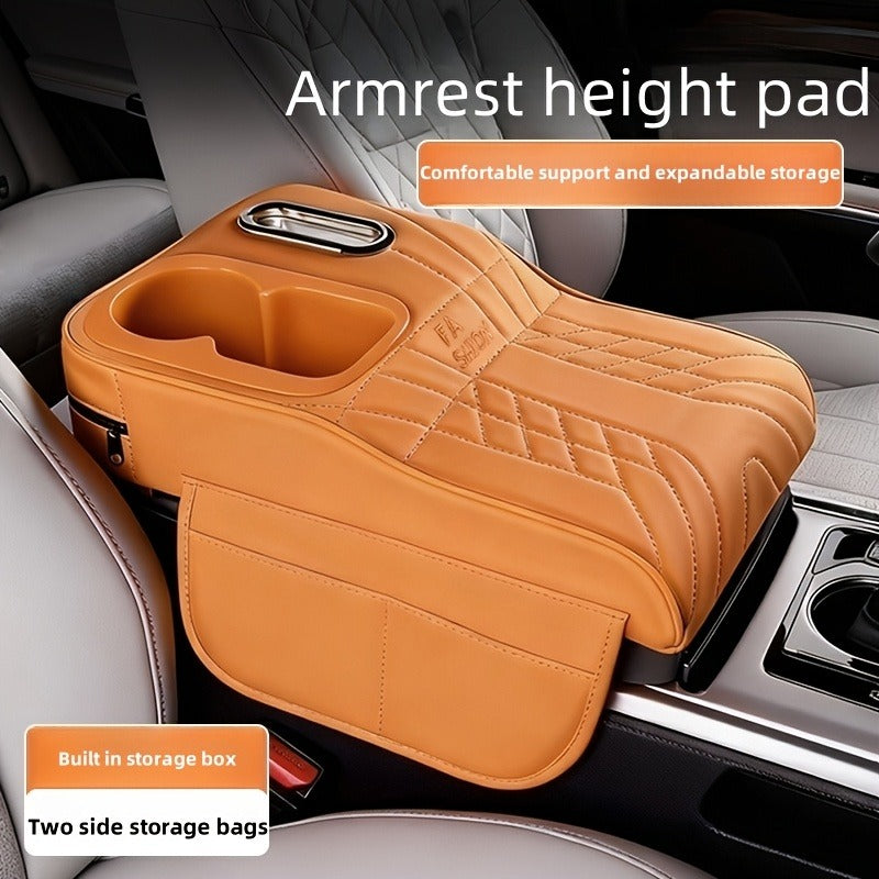 a car center armrest pad designed   height featuring a