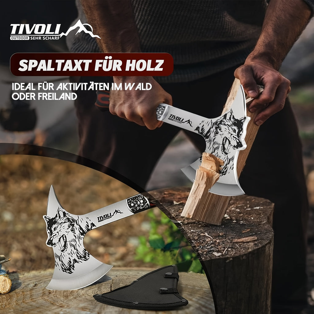 outdoor use camping hatchet nylon sheath survival viking