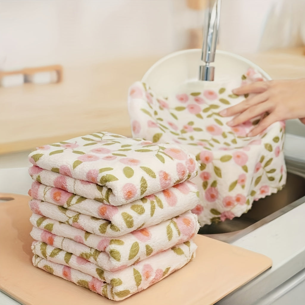 8 16 32pcs coral fleece reusable cleaning cloths super