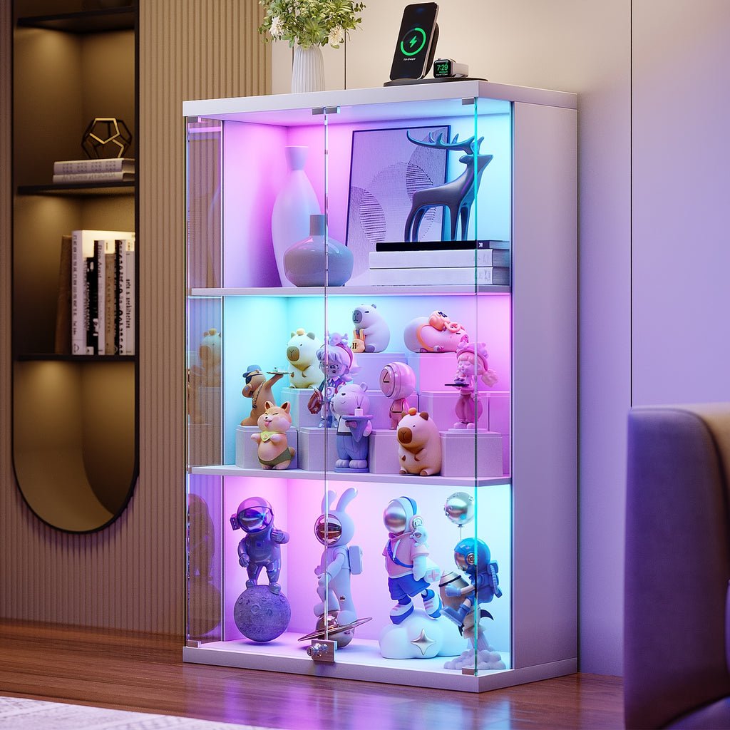 hwb rgb display cabinet glass doors 39 3 tall