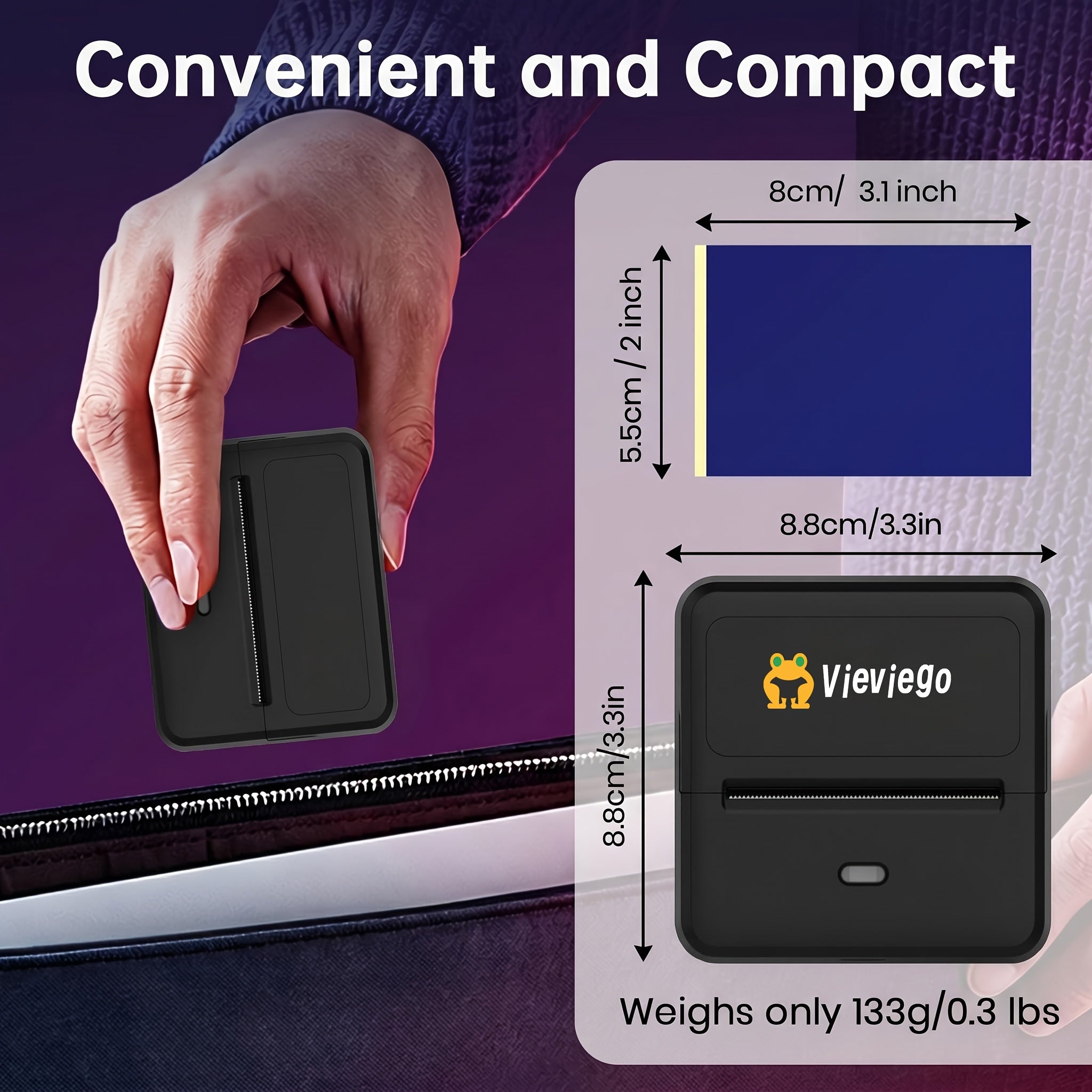 portable wireless mini thermal tattoo stencil printer