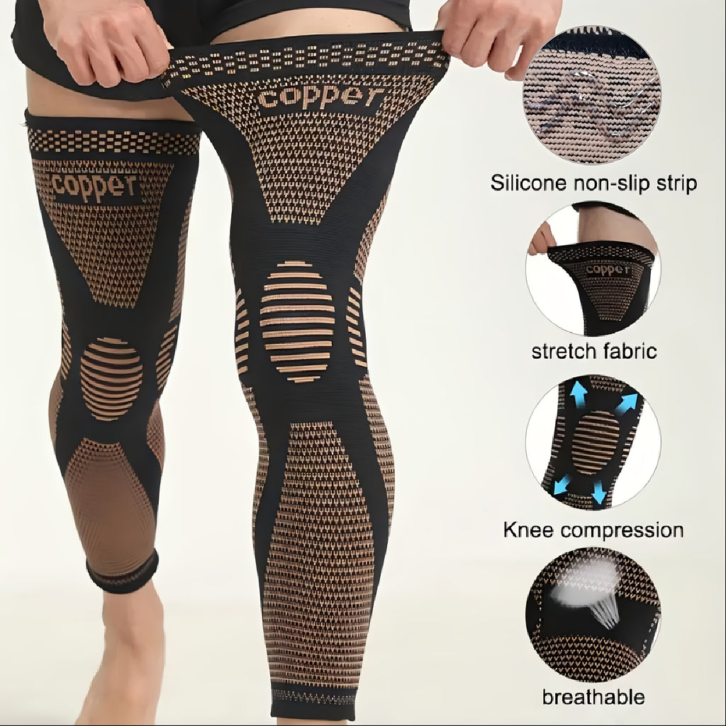 2 pack compression knee sleeves warm knee covers full leg