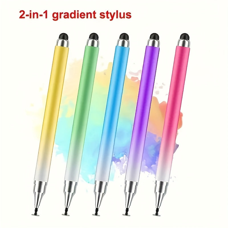 8pcs 5pcs 3pcs dual tip stylus pen vibrant gradient colors