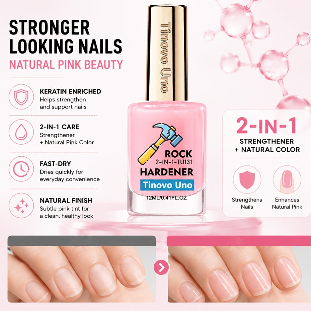 tinovo   clear pink hardener air dry keratin   in