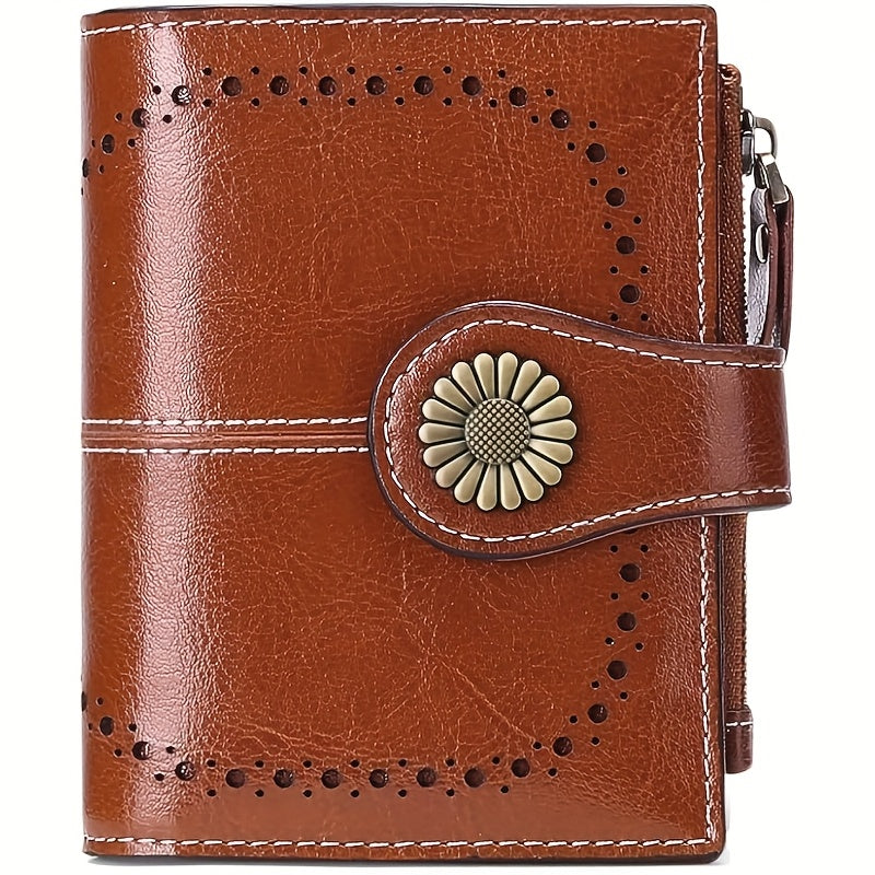 ladies short wallet card holder rfid anti theft coin purse