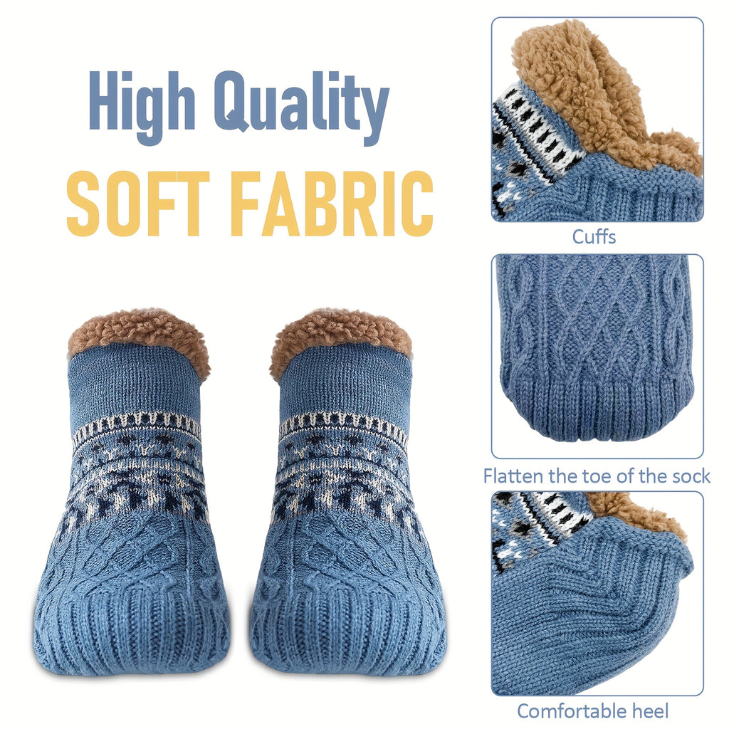 mens   bed slippers warm   knitted non slip