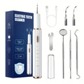 electric teeth cleaner with led light, interdental plaque remover, 5 cleaning   & 2 replacement heads - -   device for s, travel & home use, oral irrigator-like function (no required) | Free Shipping On Items Shipped From Temu | Temu