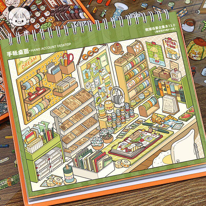 gothic style new version 13 0 sticker book mini scene