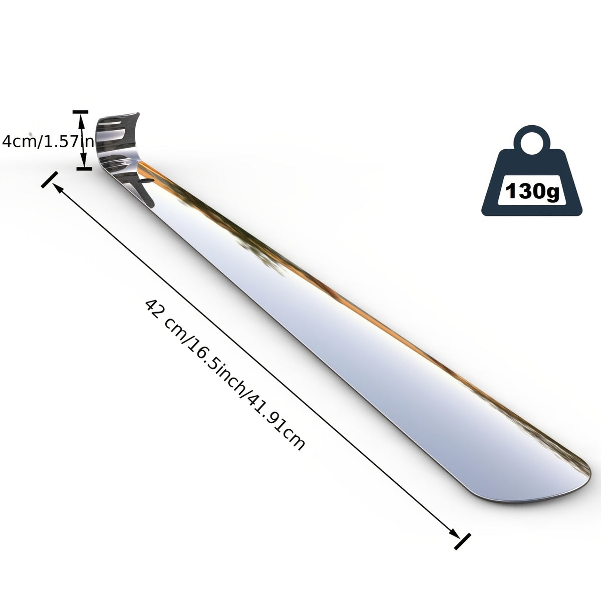 1pc long handled metal shoe horn men women
