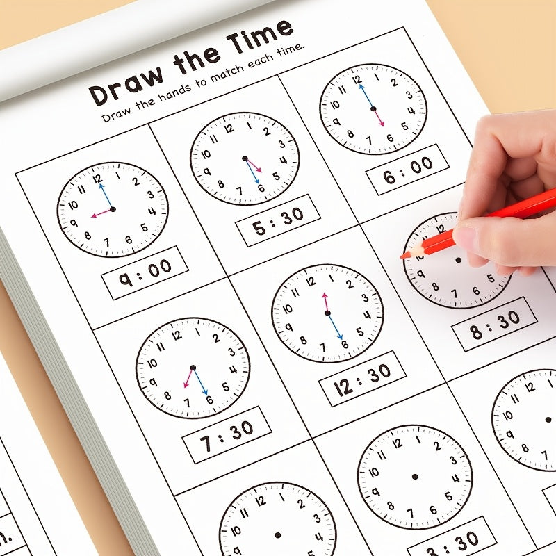 workbook children learn   time suitable homeschooling
