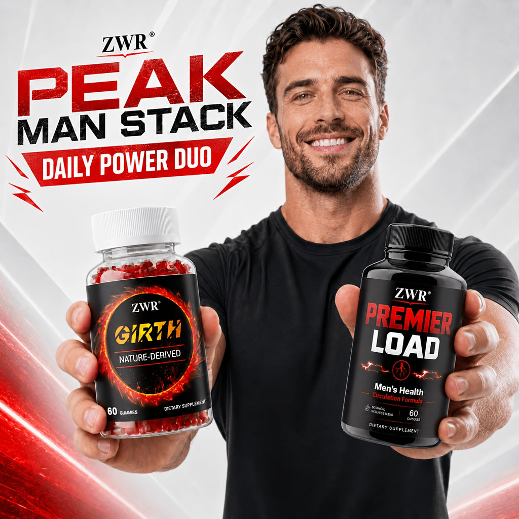 2 bottles   man stack girth gummies premier load capsules