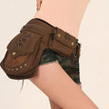 fashionable retro studded outdoor casual waist bag women