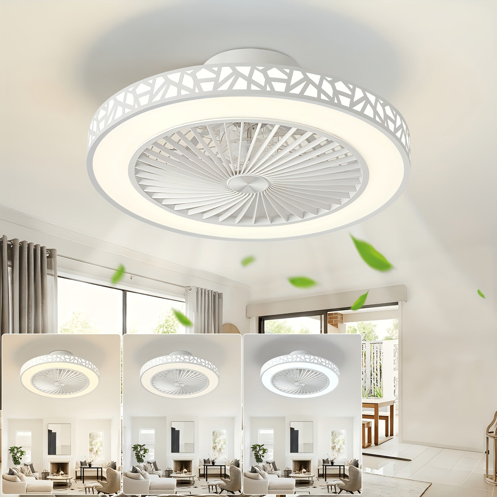 19 modern low profile ceiling fan 6   reversible