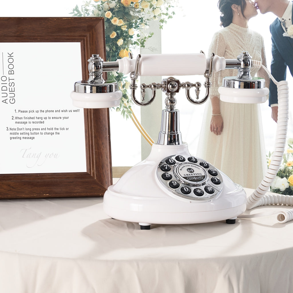 1pc audio guestbook telephone wedding phone leave message