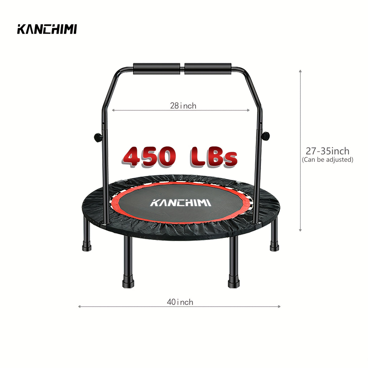 450 550 lbs foldable mini trampoline 40 fitness trampoline
