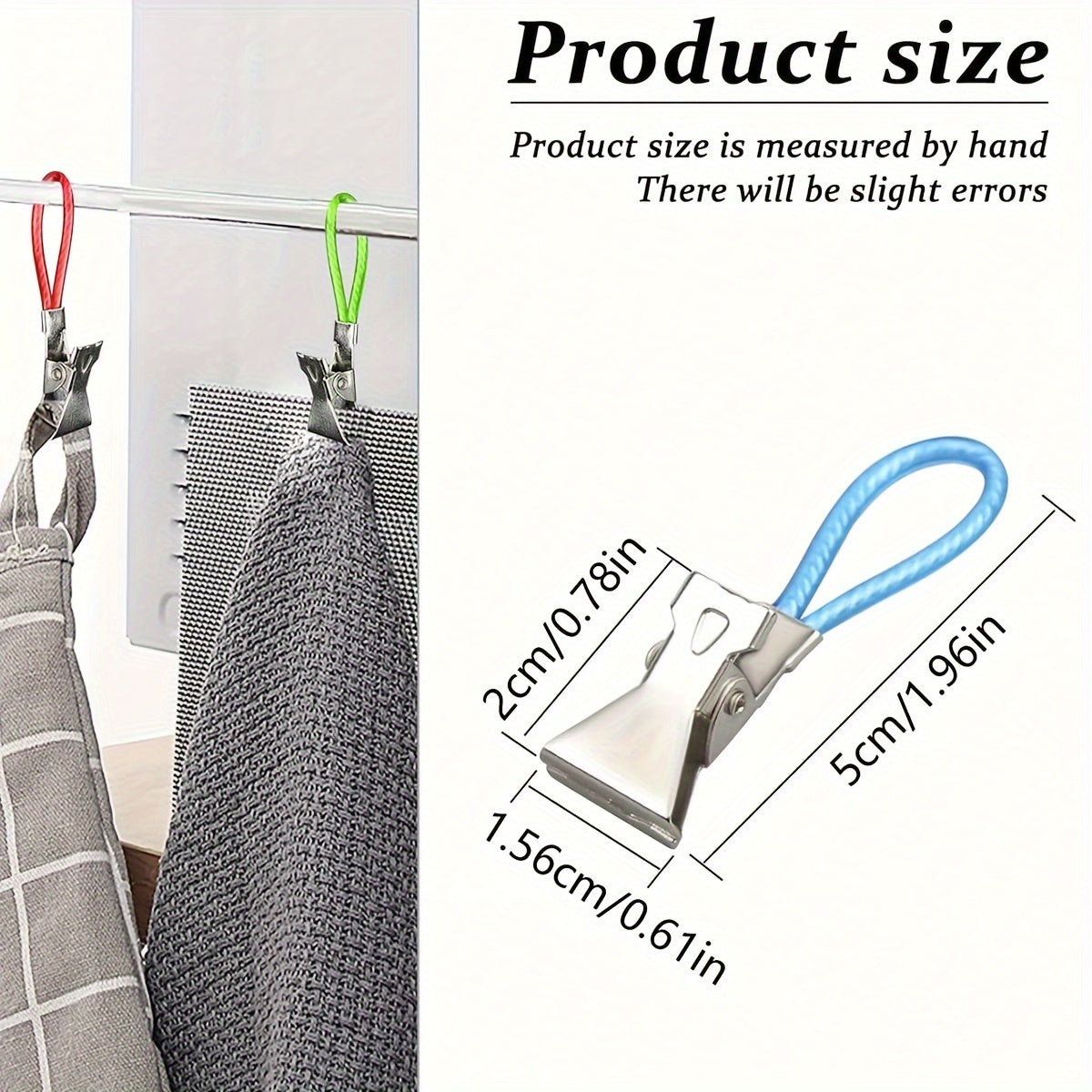 10pcs stylish metal towel clips versatile drying rack