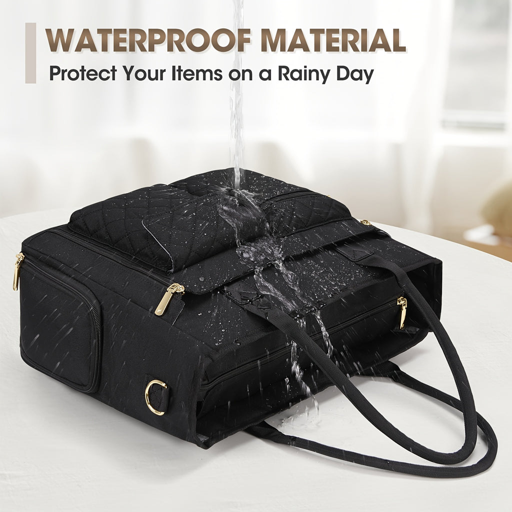 teacher tote bag insulated lunch compartment 15 6