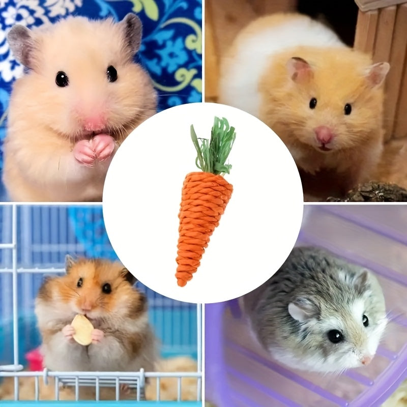5pcs carrot chew toys durable small animal chew toys dental