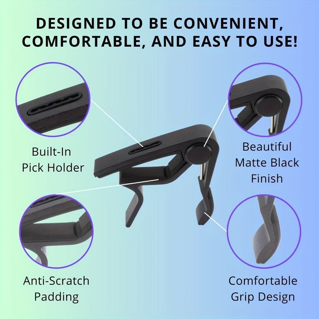 guitar capo pick holder perfect acoustic electric