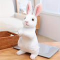 1pc rabbit plush toy white beige black cute bunny plush