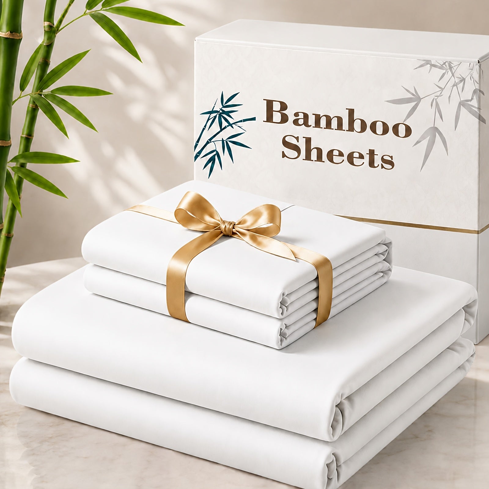 3 4pcs cooling bamboo bed sheet set 3000 tc extra deep