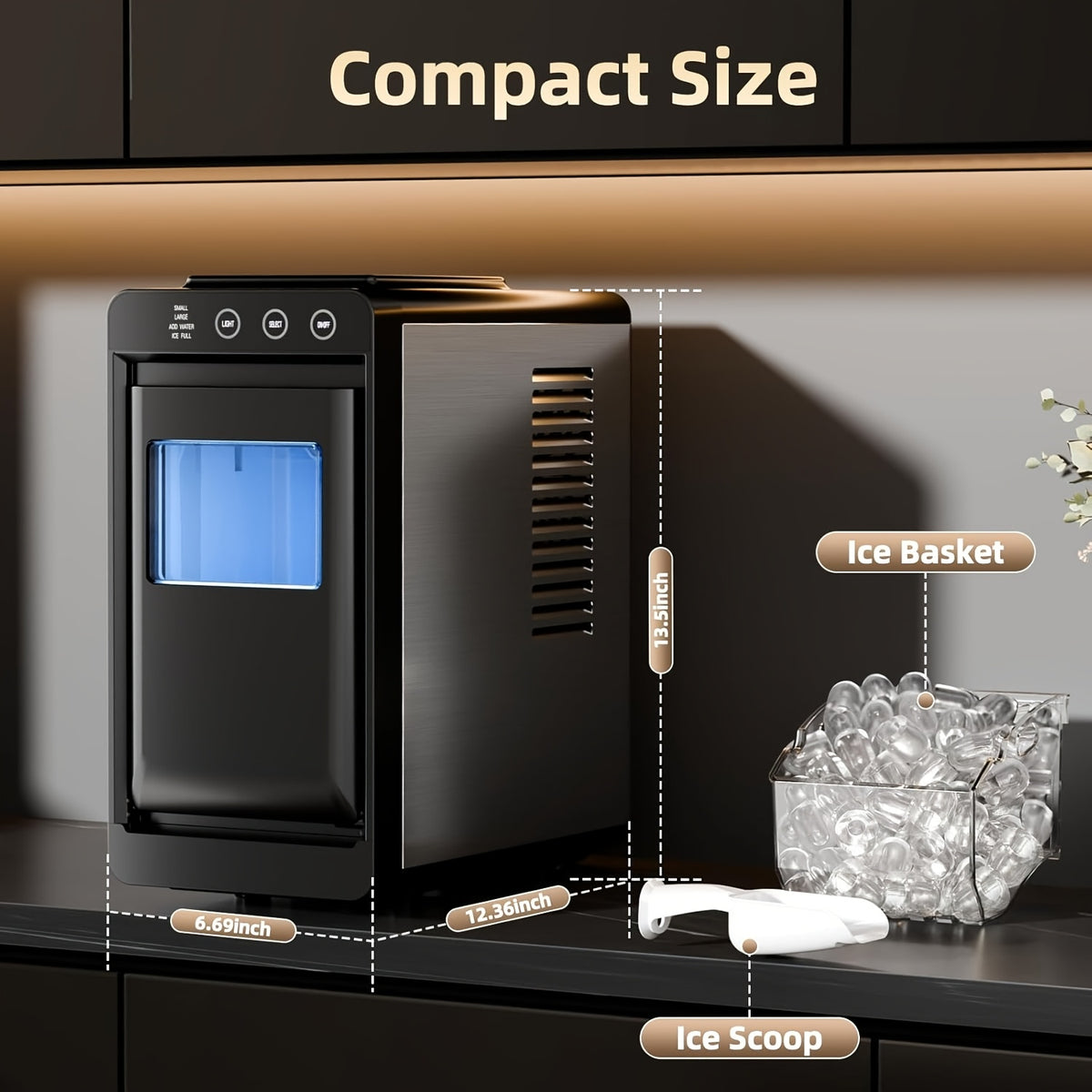 ice makers countertop 26lbs in 24hrs portable ice maker