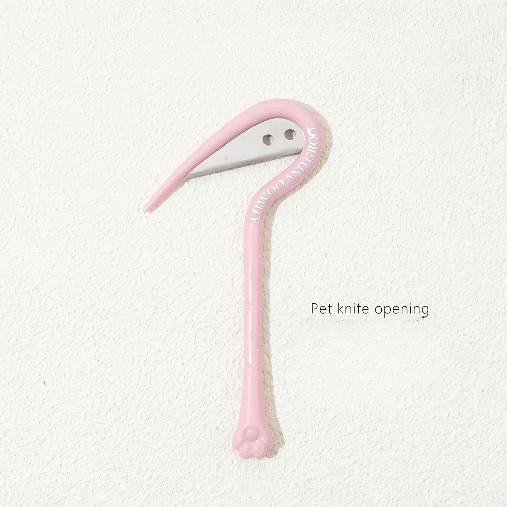 3 pack random color pet deshedding detangling knife
